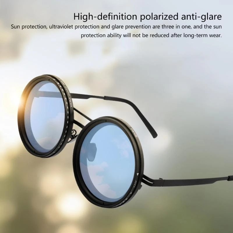 Stylish Round Retro Steampunk Sunglasses with Steel Frame Fishing Polarized Eyewear Travel Sunglasses for Men & Women D7YA
Stylish Round Retro Steampunk Sunglasses with Steel Frame Fishing Polarized Eyewear Travel Sunglasses for Men & Women D7YA