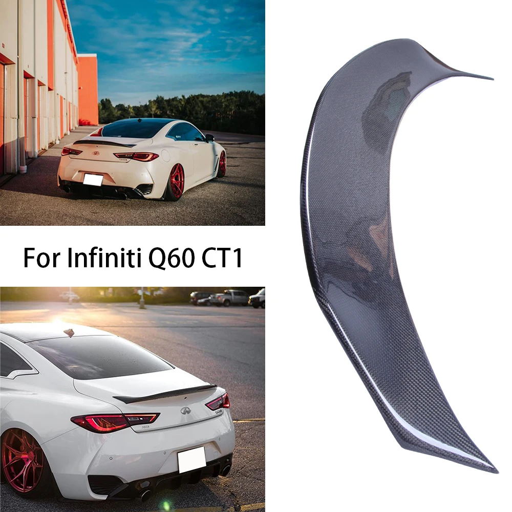 For Infiniti Q60 Q60S Coupe CT1 Style Carbon fiber Rear Spoiler Trunk wing 2013-2023
For Infiniti Q60 Q60S Coupe CT1 Style Carbon fiber Rear Spoiler Trunk wing 2013-2023