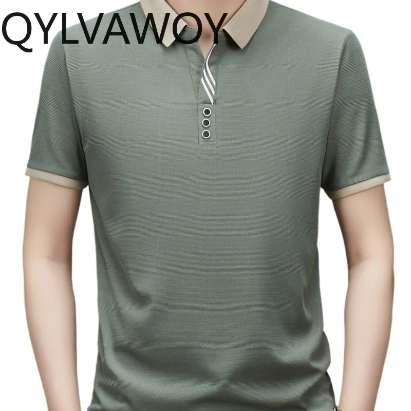 QYLVAWOY Mens T-Shirt Fashion Short Sleeve Top Solid Color Sports Polo T Shirt for Men Summer Clothes 2025 Slim Fit Homme
QYLVAWOY Mens T-Shirt Fashion Short Sleeve Top Solid Color Sports Polo T Shirt for Men Summer Clothes 2025 Slim Fit Homme
