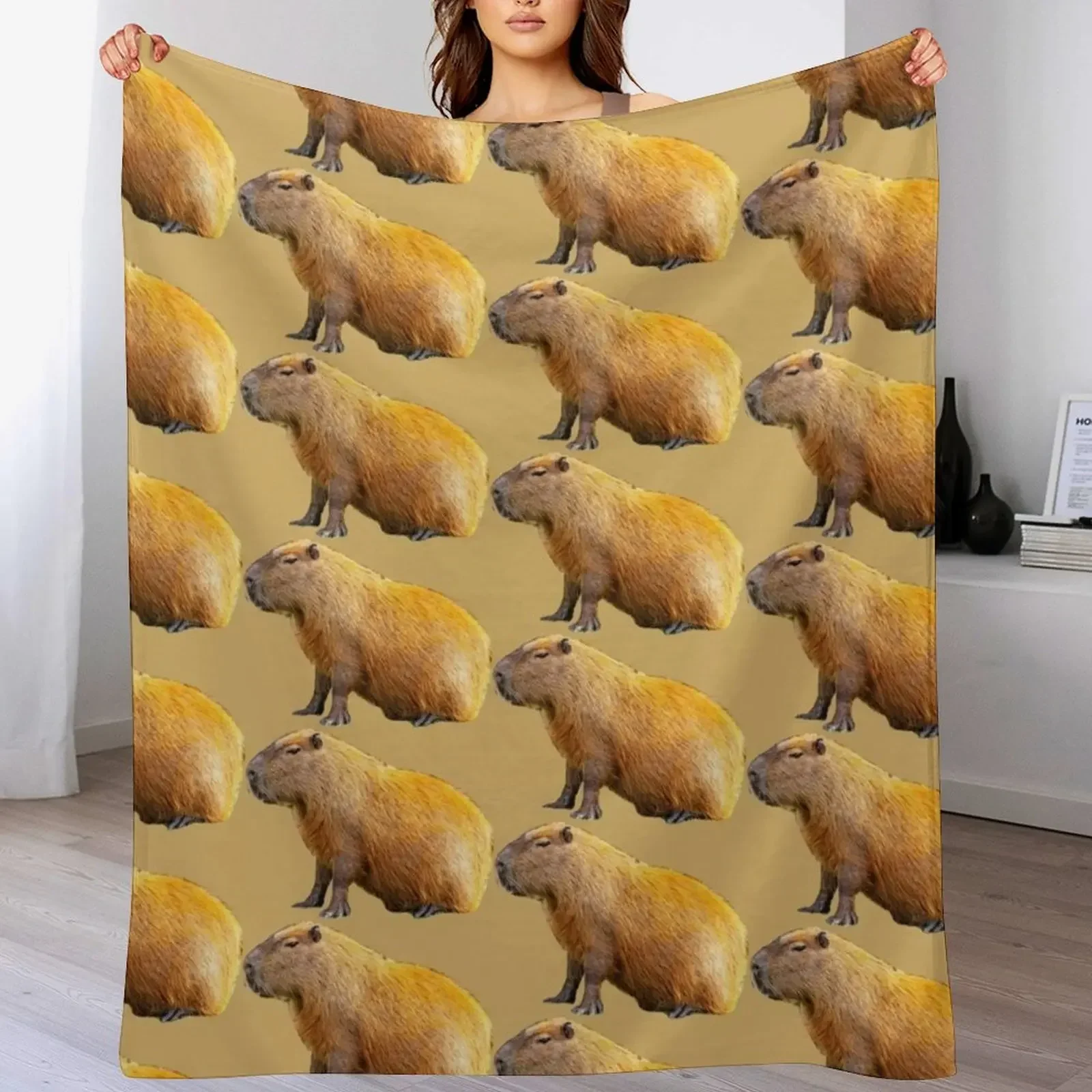 Chilled Capy Throw Blanket Thermal Thins Decorative Beds Soft Plush Plaid Blankets
Chilled Capy Throw Blanket Thermal Thins Decorative Beds Soft Plush Plaid Blankets