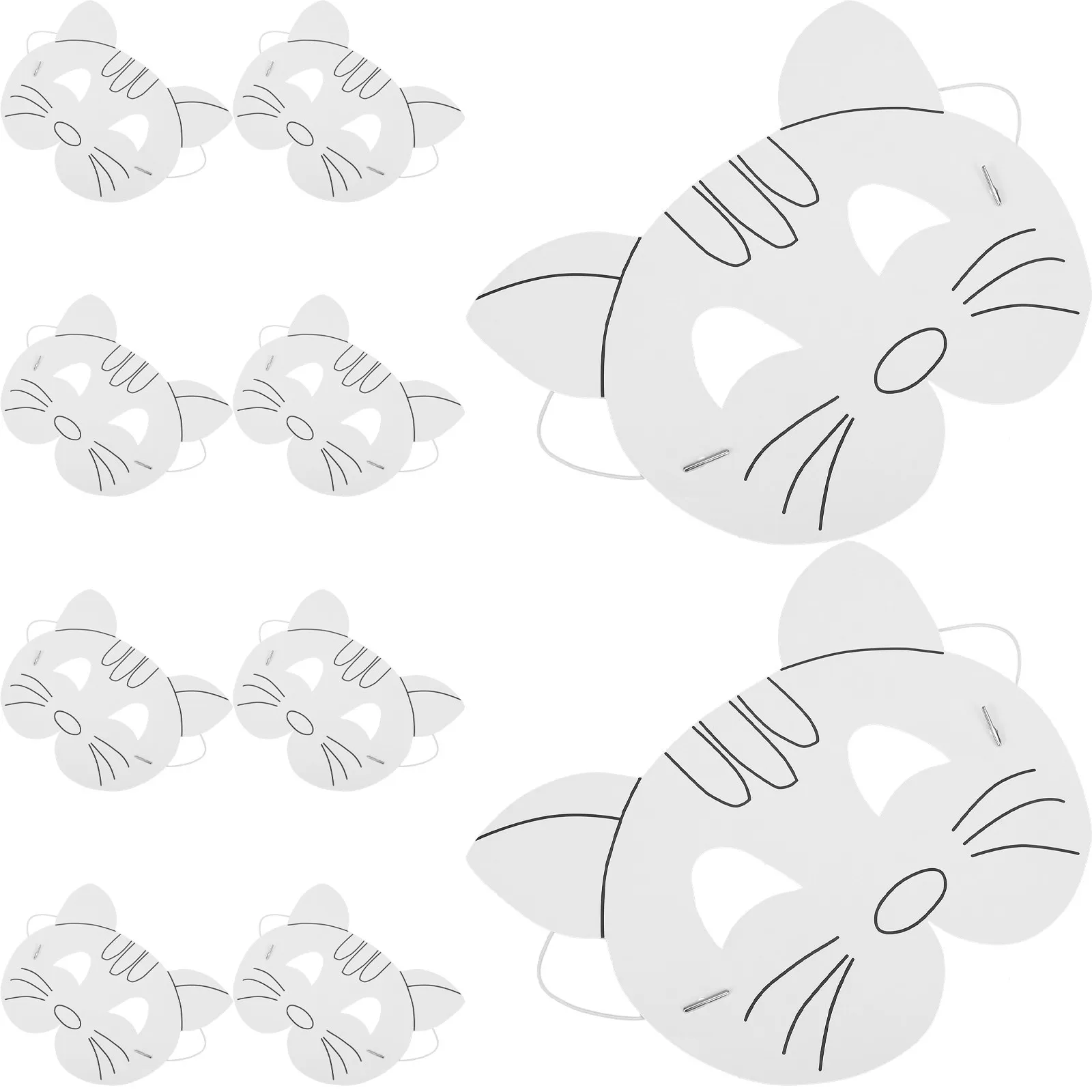 10Pcs DIY Paintable Blank Masquerade Mask Paper Mask Unfinished for Party Cosplay Fashion Show Wedding Creativity and Painting
10Pcs DIY Paintable Blank Masquerade Mask Paper Mask Unfinished for Party Cosplay Fashion Show Wedding Creativity and Painting