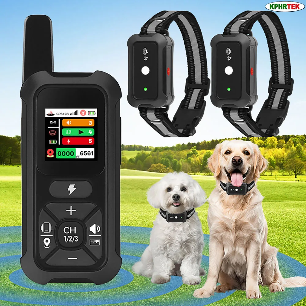 For 2 Dogs GPS Dog Fence Collar with Adjustable Boundary 2000m IPX6 Waterproof
For 2 Dogs GPS Dog Fence Collar with Adjustable Boundary 2000m IPX6 Waterproof