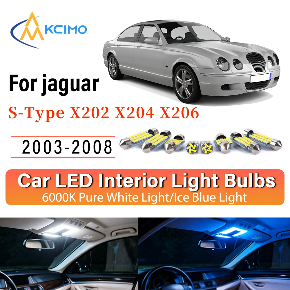 Interior Lighting Kit For jaguar S-Type X202 X204 X206 2003-2008 LED Bulbs for Dome Map Door Trunk License Plate Light
Interior Lighting Kit For jaguar S-Type X202 X204 X206 2003-2008 LED Bulbs for Dome Map Door Trunk License Plate Light