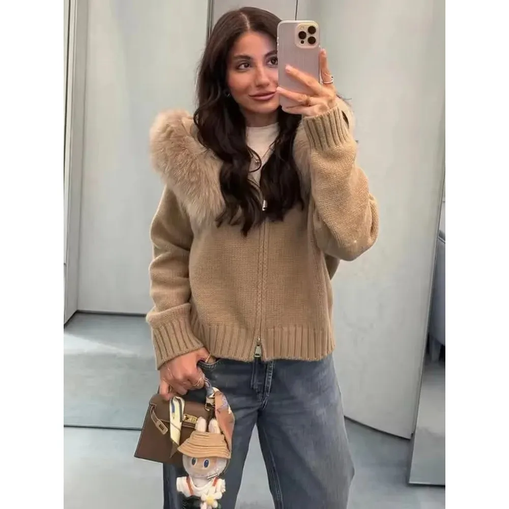 Women's Fluffy Hoodie Cardigan Sweater Coat Zipper Cleanfit Sle Winter 206 Thiened Material Fake Two-Piece Design
Women's Fluffy Hoodie Cardigan Sweater Coat Zipper Cleanfit Sle Winter 206 Thiened Material Fake Two-Piece Design