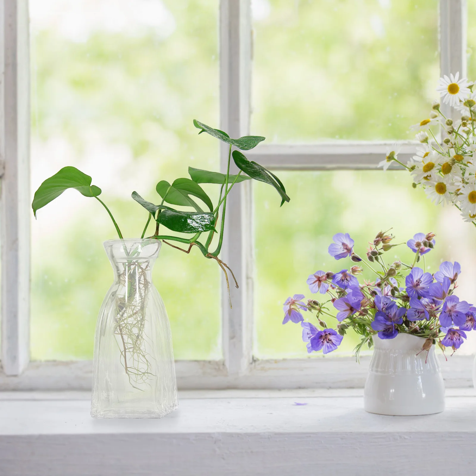 4Pcs Clear Glass Vases for Flowers Creative Decorative Hydroponic Flower Vase for Home Office Desk Decoration Clear Glass Vase
4Pcs Clear Glass Vases for Flowers Creative Decorative Hydroponic Flower Vase for Home Office Desk Decoration Clear Glass Vase