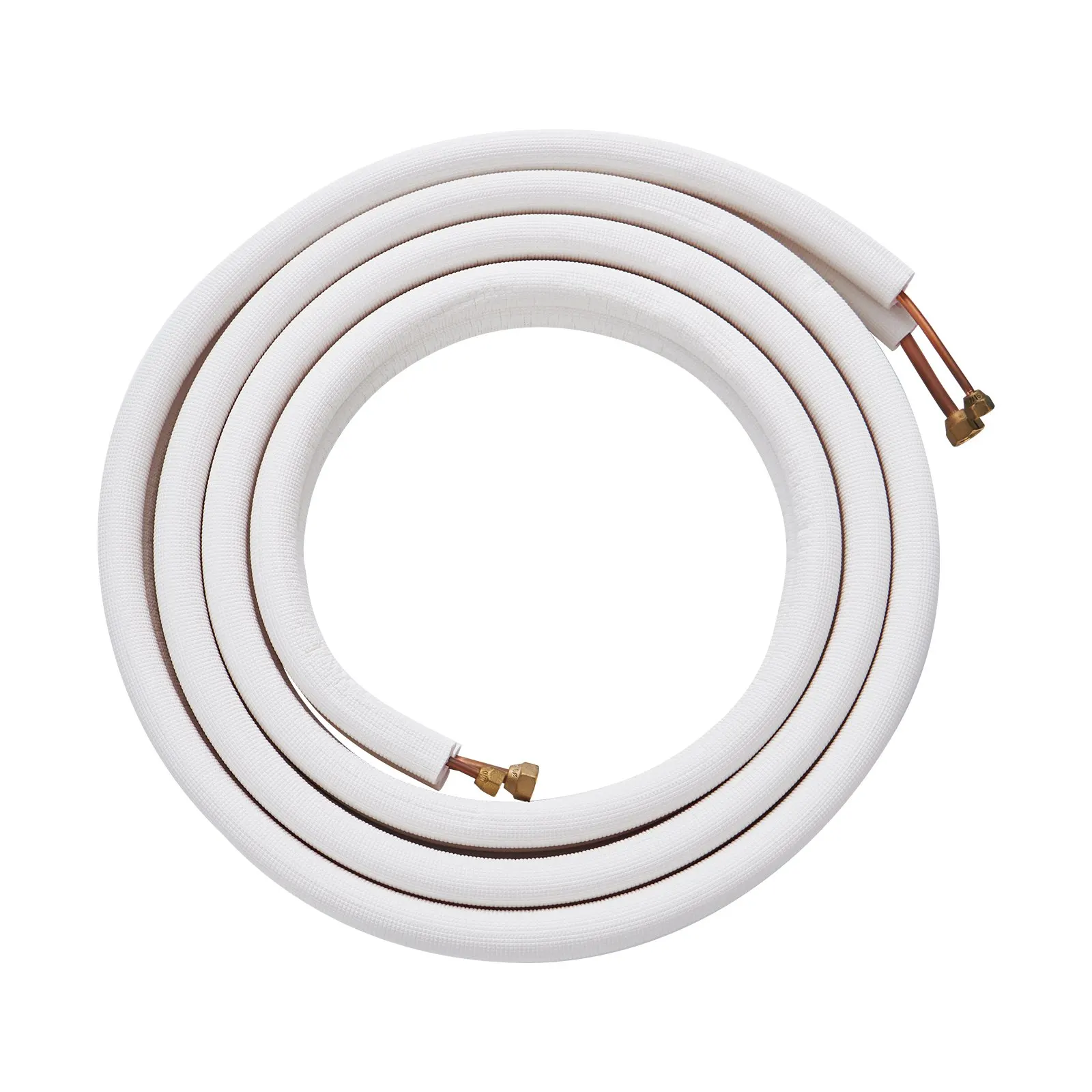 16FT Mini Split Line Set, 1/4" & 3/8" O.D Copper Pipes Tubing And Triple-Layer Insulation, For Air Conditioning Or Heating Pump
16FT Mini Split Line Set, 1/4" & 3/8" O.D Copper Pipes Tubing And Triple-Layer Insulation, For Air Conditioning Or Heating Pump