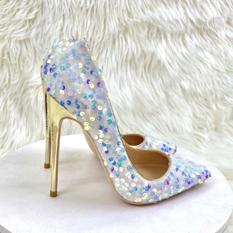 Colorful Sequin High Heels,Women Pumps,Sexy Pointed Toe Party Shoes,Shallow Slip On,White,Size 34-45 ,Dropship
Colorful Sequin High Heels,Women Pumps,Sexy Pointed Toe Party Shoes,Shallow Slip On,White,Size 34-45 ,Dropship