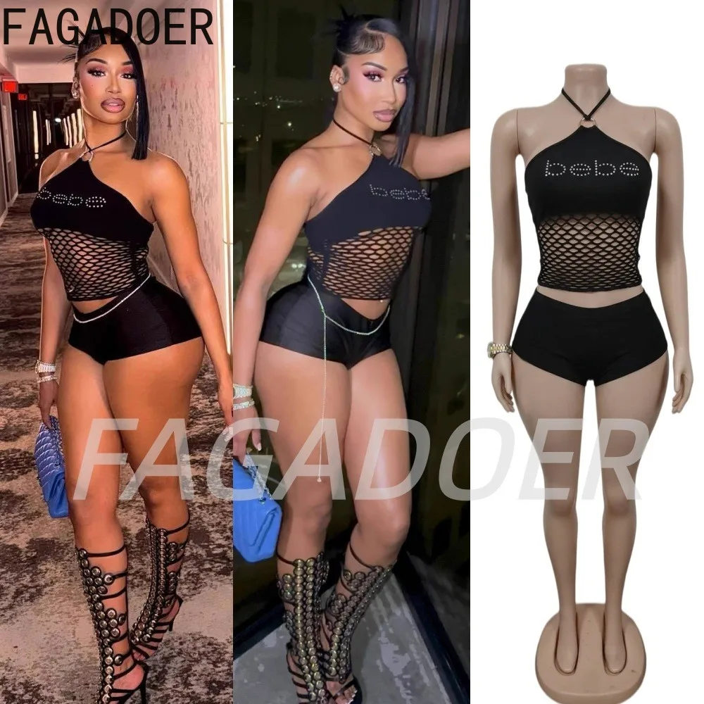 FAGADOER Sexy Lace Up Off Shoulder Two Piece Sets for Women Summer Hollow Out Crop Top and Shorts Suits Street Party Outfits
FAGADOER Sexy Lace Up Off Shoulder Two Piece Sets for Women Summer Hollow Out Crop Top and Shorts Suits Street Party Outfits