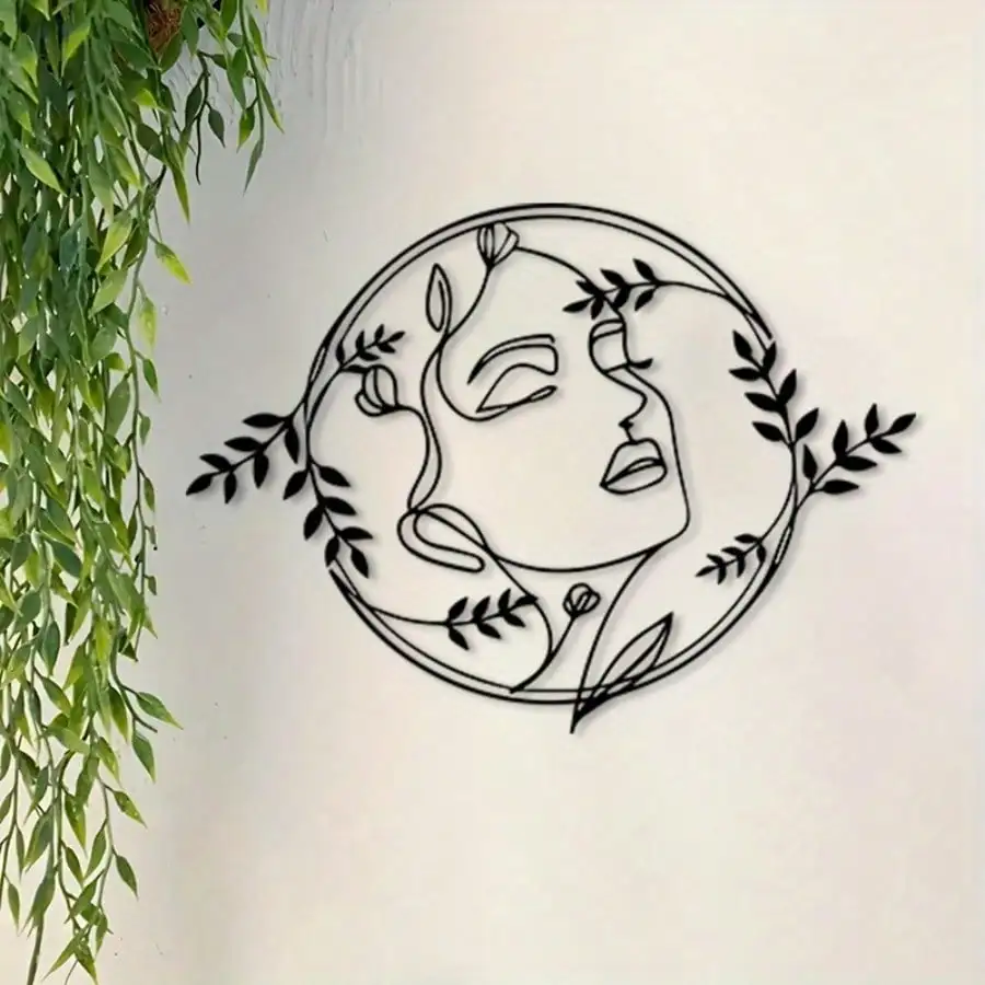 Retro Plant Face Metal Wall Decor, Weather Resistant Iron Art with Exquisite Flower Carving, Stylish Wall Art for Bedroom Bathro
Retro Plant Face Metal Wall Decor, Weather Resistant Iron Art with Exquisite Flower Carving, Stylish Wall Art for Bedroom Bathro