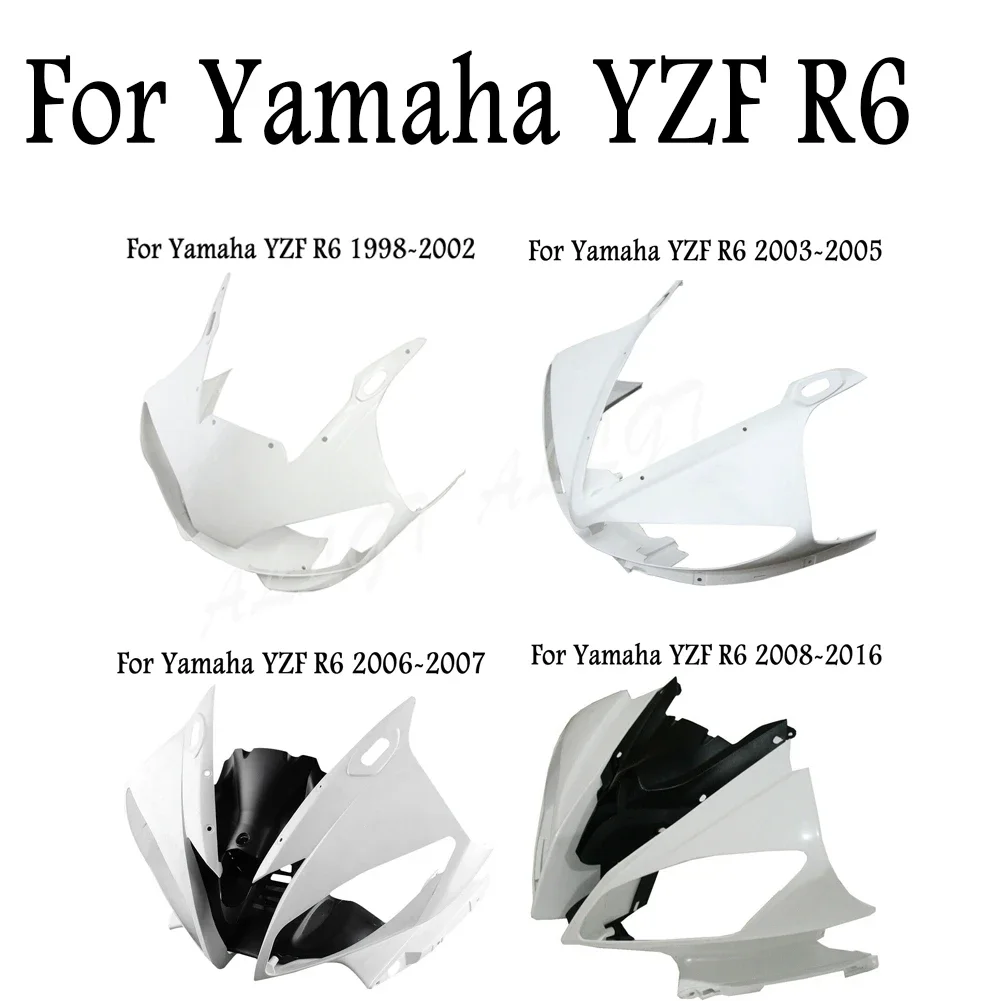New Motorcycle Unpainted Upper Front Cowl Nose Fairing For Yamaha YZF-R6 1998-2008 2009 2010 2011 2012 2013 2014 2015 2016
New Motorcycle Unpainted Upper Front Cowl Nose Fairing For Yamaha YZF-R6 1998-2008 2009 2010 2011 2012 2013 2014 2015 2016
