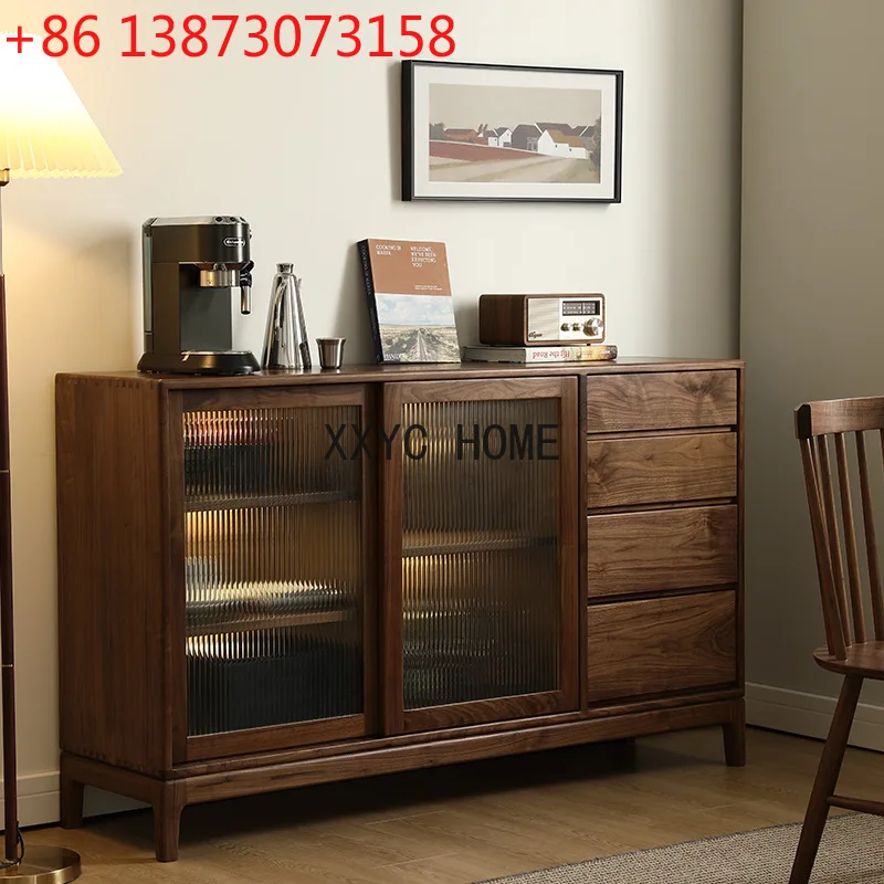 North America Solid Wood Sideboard Black Walnut Tea Cabinet Modern Simple Storage
North America Solid Wood Sideboard Black Walnut Tea Cabinet Modern Simple Storage