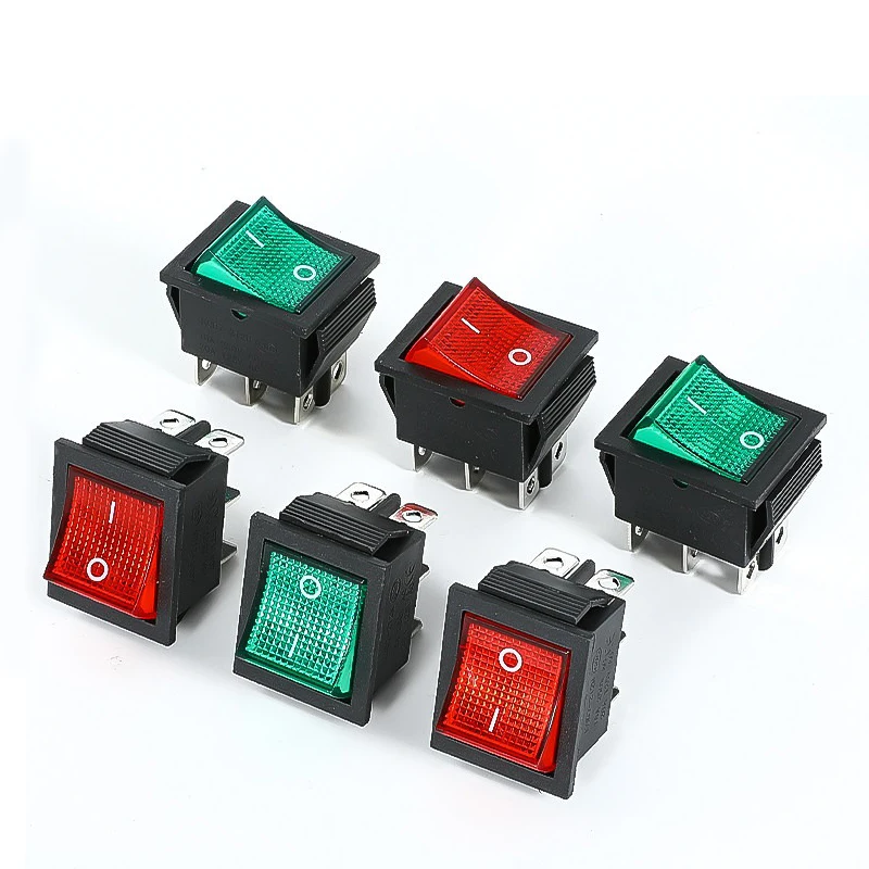 KCD4 Rocker Switch On Off 4 Pin With Led 16A 250V 220V T85 20A Small 4Pin Light For 2 Position 220 230V Lamp 10A Rocket
KCD4 Rocker Switch On Off 4 Pin With Led 16A 250V 220V T85 20A Small 4Pin Light For 2 Position 220 230V Lamp 10A Rocket