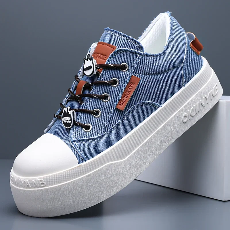 New Couple Canvas Skate Shoes, Closed Toe Platform Height Increasing Casual Shoes, Anti-Slip Wear Resistant Chunky Derby Shoes
New Couple Canvas Skate Shoes, Closed Toe Platform Height Increasing Casual Shoes, Anti-Slip Wear Resistant Chunky Derby Shoes