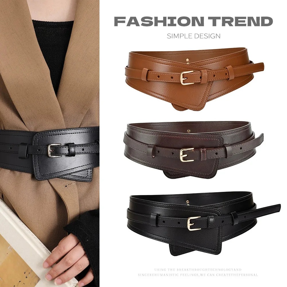 New Woman Genuine Leather Wide Waistband, Women's Waist Seal, Fashionable Outer Decoration,Ladies Waist Cinching Coat Belts
New Woman Genuine Leather Wide Waistband, Women's Waist Seal, Fashionable Outer Decoration,Ladies Waist Cinching Coat Belts