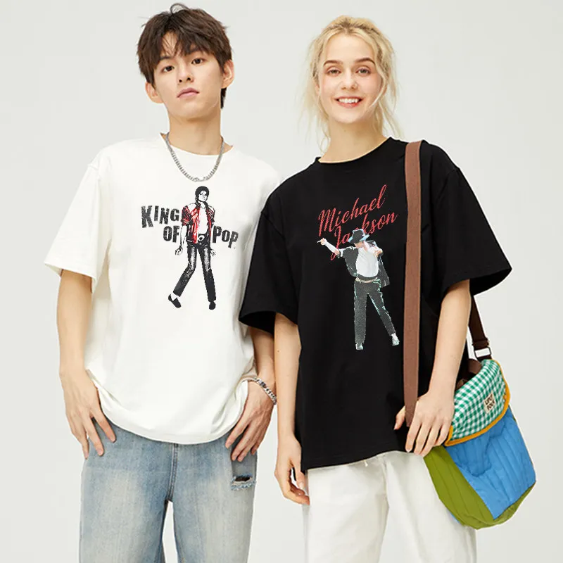 MJ Michael Jackson T-shirt - Summer New Product - Pop Music King Fan Memorial - Children's Clothing for Parents and Children
MJ Michael Jackson T-shirt - Summer New Product - Pop Music King Fan Memorial - Children's Clothing for Parents and Children