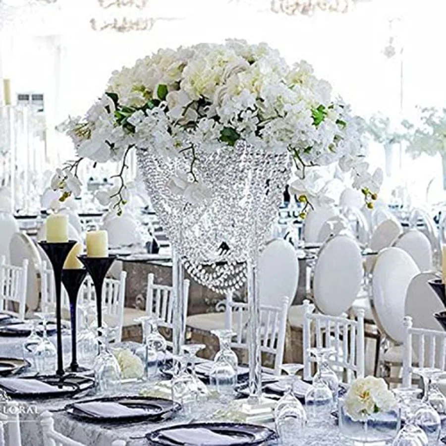 24 Inches Tall Acrylic Flower Stand Crystal Centerpiece Clear Chandelier for Wedding Party Event Decoration
24 Inches Tall Acrylic Flower Stand Crystal Centerpiece Clear Chandelier for Wedding Party Event Decoration