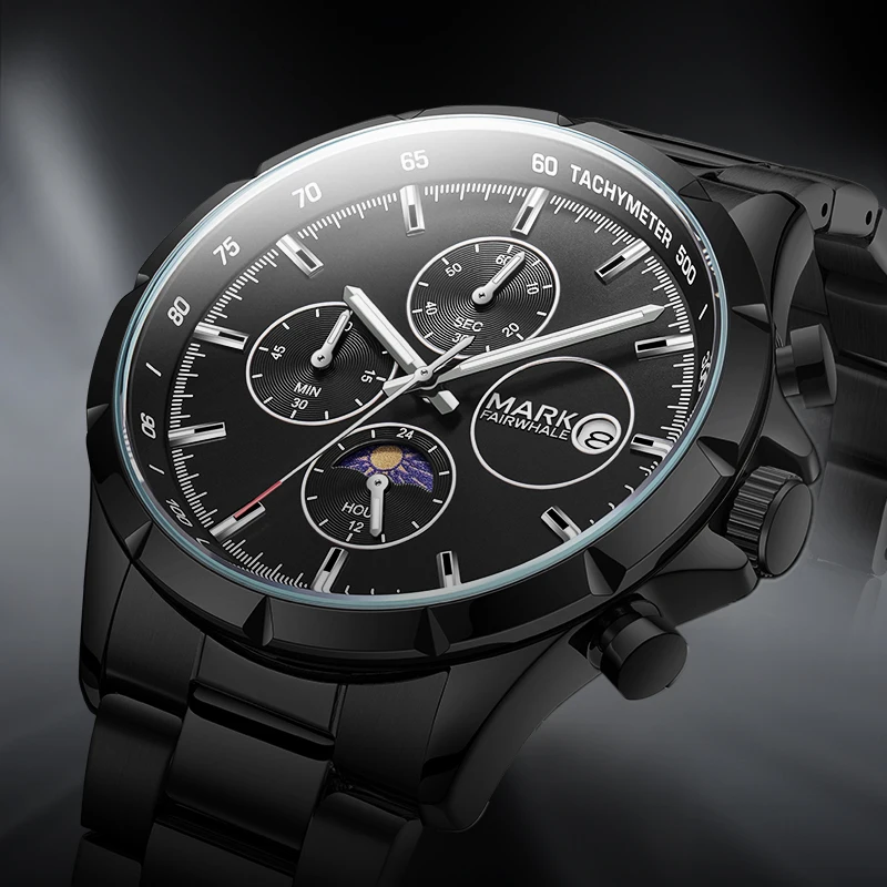 MARK FAIRWHALE мужские часы модный светящийся календарь секундомер мужские часы водостойкие кварцевые наручные часы с фазой Луны мужские
MARK FAIRWHALE мужские часы модный светящийся календарь секундомер мужские часы водостойкие кварцевые наручные часы с фазой Луны мужские