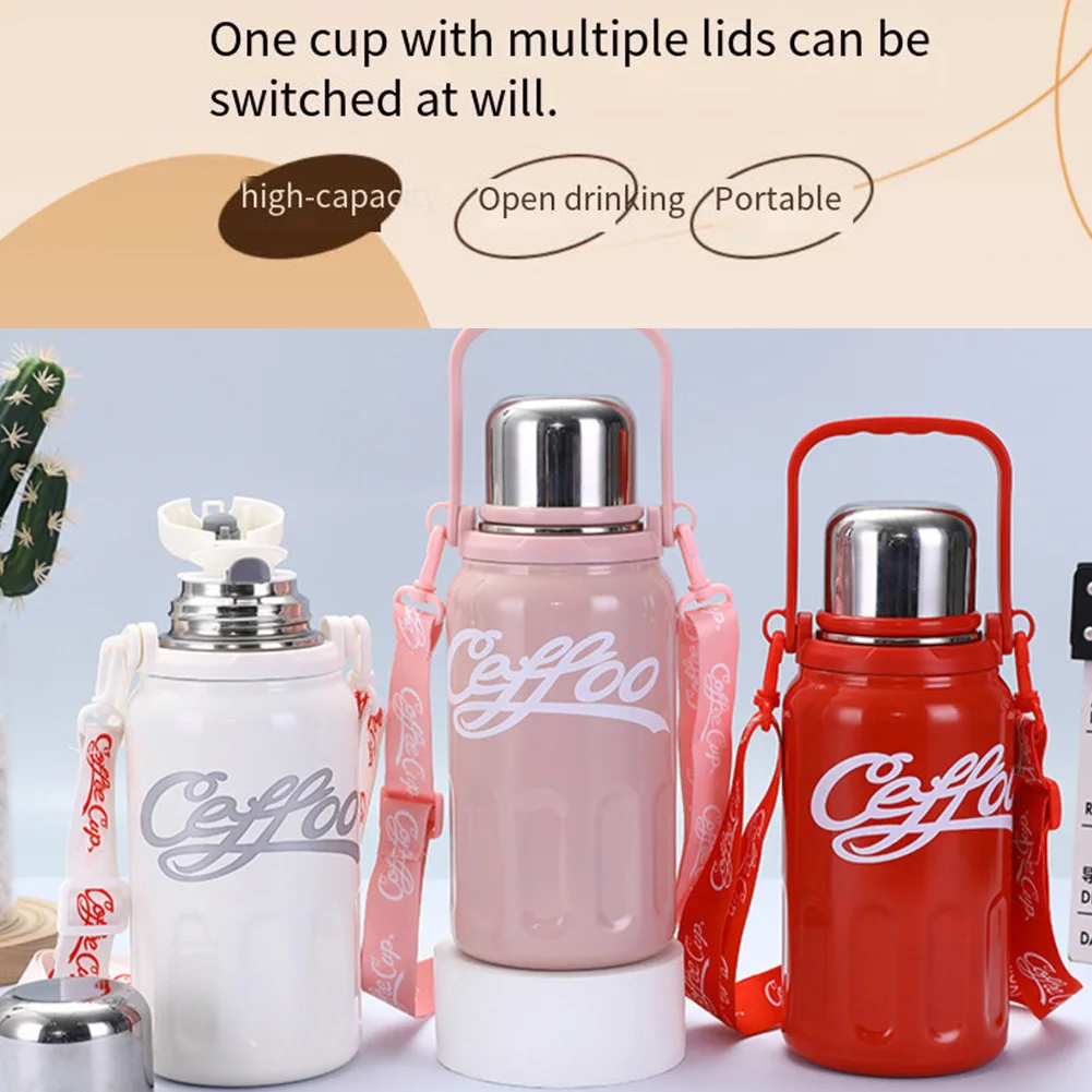 Outdoor Insulated Kettle Stainless Steel Portable Leak-Proof Large Capacity Thermal Cup Sports Kettle Dual Drinking Cup Parts
Outdoor Insulated Kettle Stainless Steel Portable Leak-Proof Large Capacity Thermal Cup Sports Kettle Dual Drinking Cup Parts