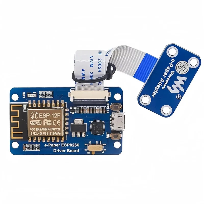 Универсальная плата драйвера электронной бумаги ESP8266/ESP32, Bluetooth + Wi-Fi, беспроводная связь, поддержка различных панелей электронной бумаги Waveshare SPI
Универсальная плата драйвера электронной бумаги ESP8266/ESP32, Bluetooth + Wi-Fi, беспроводная связь, поддержка различных панелей электронной бумаги Waveshare SPI