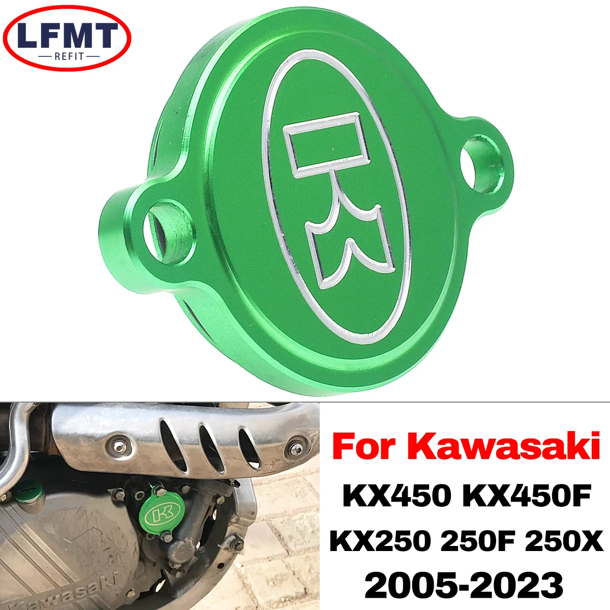 Motorcycle CNC Engine Oil Fuel Filter Cover For Kawasaki KX250 KX450 KX250F KX450F KX250X 450F 250X Motocross Universal Parts
Motorcycle CNC Engine Oil Fuel Filter Cover For Kawasaki KX250 KX450 KX250F KX450F KX250X 450F 250X Motocross Universal Parts