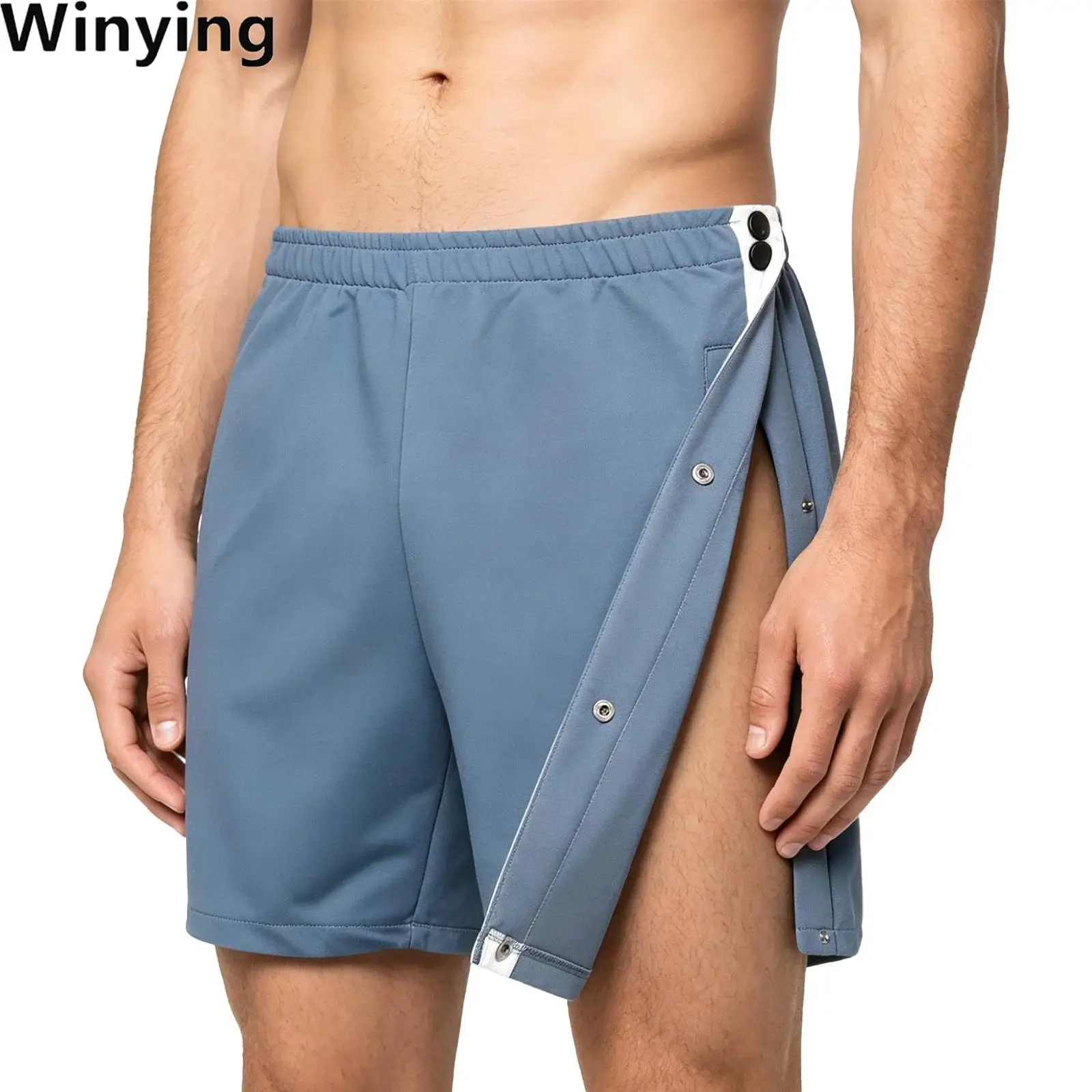 Men Tear-away Athletic Shorts with Sides Press Buttons Easy-to-wear Elastic Waistband Shorts for Special Needs Adaptive Clothing
Men Tear-away Athletic Shorts with Sides Press Buttons Easy-to-wear Elastic Waistband Shorts for Special Needs Adaptive Clothing