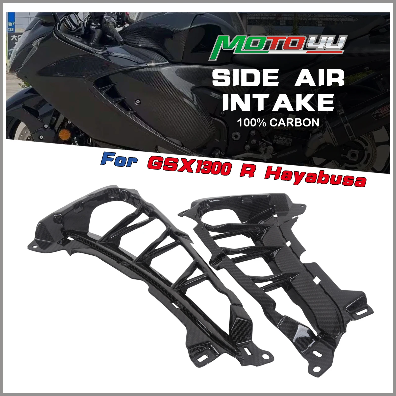 Для SUZUKI GSX1300R GSX1300 R Hayabusa 2021 2022 2023, 100% углеродное волокно, боковой воздухозаборник, внутренние боковые вентиляционные отверстия, си-панель мотоцикла
Для SUZUKI GSX1300R GSX1300 R Hayabusa 2021 2022 2023, 100% углеродное волокно, боковой воздухозаборник, внутренние боковые вентиляционные отверстия, си-панель мотоцикла