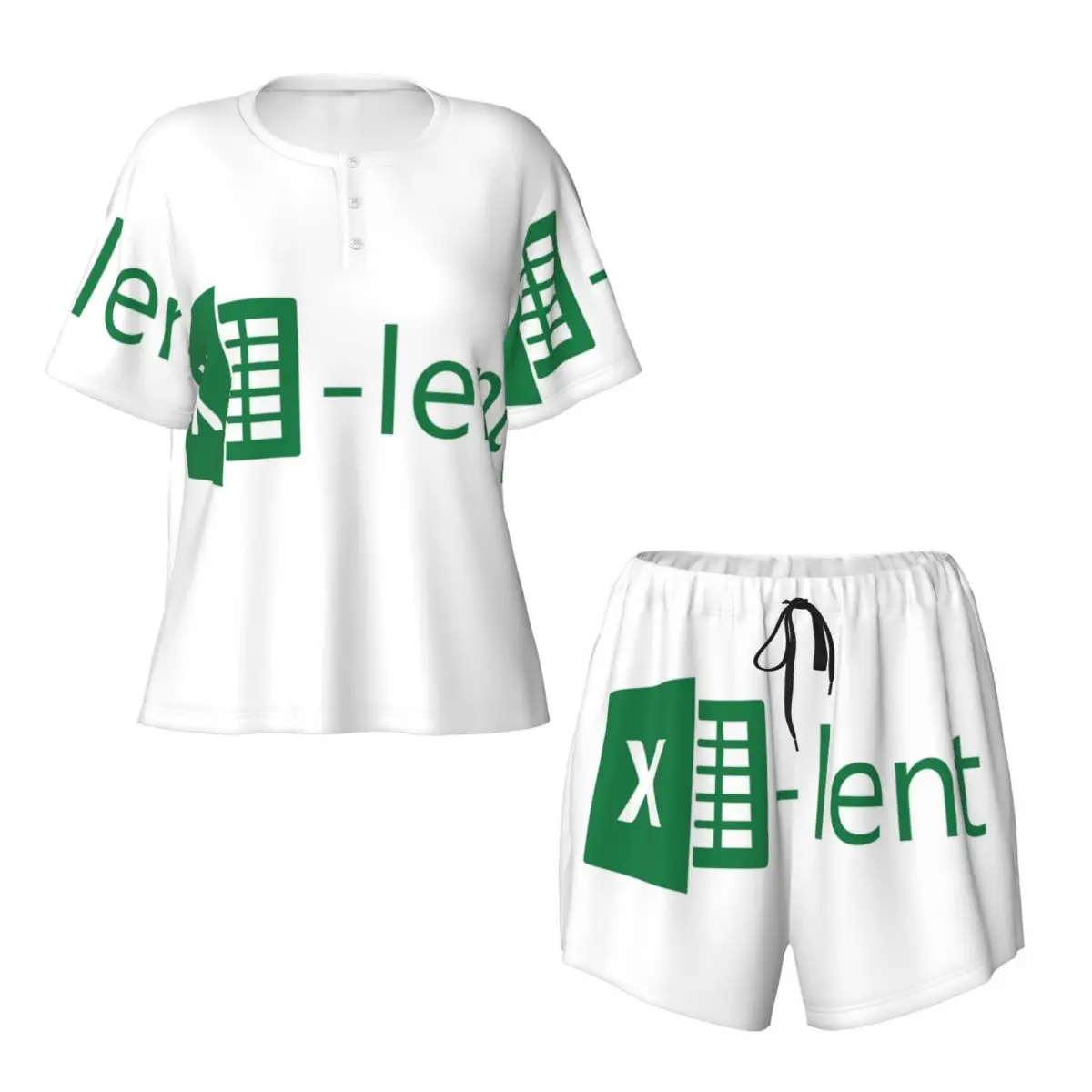 Excel-lent Round Neck Short Sleeves Nightdress for Sleeping Sleepshirts Women Soft Pajama Set Short Pants
Excel-lent Round Neck Short Sleeves Nightdress for Sleeping Sleepshirts Women Soft Pajama Set Short Pants