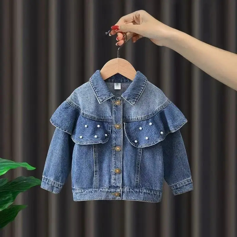 2-7 Year Girls Denim Jacket Spring and Autumn 2025 New Children's Korean Jeans Pearl Top Girls Baby Fashion Coat 90-140CM
2-7 Year Girls Denim Jacket Spring and Autumn 2025 New Children's Korean Jeans Pearl Top Girls Baby Fashion Coat 90-140CM