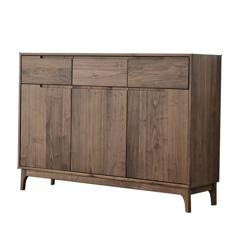 Black walnut side cabinets are now simple solid wood lockers
Black walnut side cabinets are now simple solid wood lockers