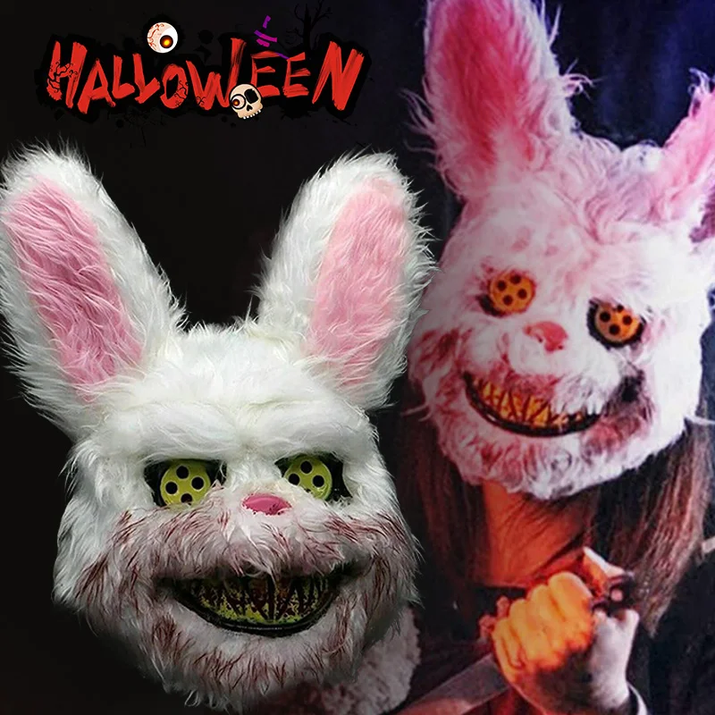 Halloween Evil Bloody Rabbit Mask Bloody Plush Bear Mask Halloween Horror Masks Party Cosplay Masque Easter Props Tricky Mask
Halloween Evil Bloody Rabbit Mask Bloody Plush Bear Mask Halloween Horror Masks Party Cosplay Masque Easter Props Tricky Mask