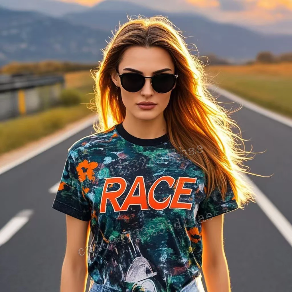 Trendy Unisex T-Shirt,RACE Print Tops, Abstract Floral Design, Casual Fashion Top for Streetwear, 3D Printed Men & Women Tees
Trendy Unisex T-Shirt,RACE Print Tops, Abstract Floral Design, Casual Fashion Top for Streetwear, 3D Printed Men & Women Tees
