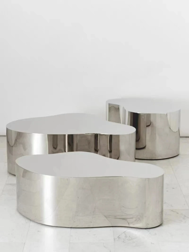 CX201DW Light Luxury Stainless Steel Minimalist Creative Shaped Display Table Living Room and Hotel Coffee Shop Coffee Table
CX201DW Light Luxury Stainless Steel Minimalist Creative Shaped Display Table Living Room and Hotel Coffee Shop Coffee Table