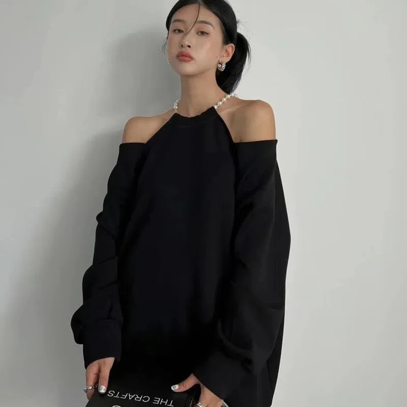 Женская толстовка с открытыми плечами и длинными рукавами Design Sense Chain, осеннее свободное повседневное платье средней длины
Женская толстовка с открытыми плечами и длинными рукавами Design Sense Chain, осеннее свободное повседневное платье средней длины