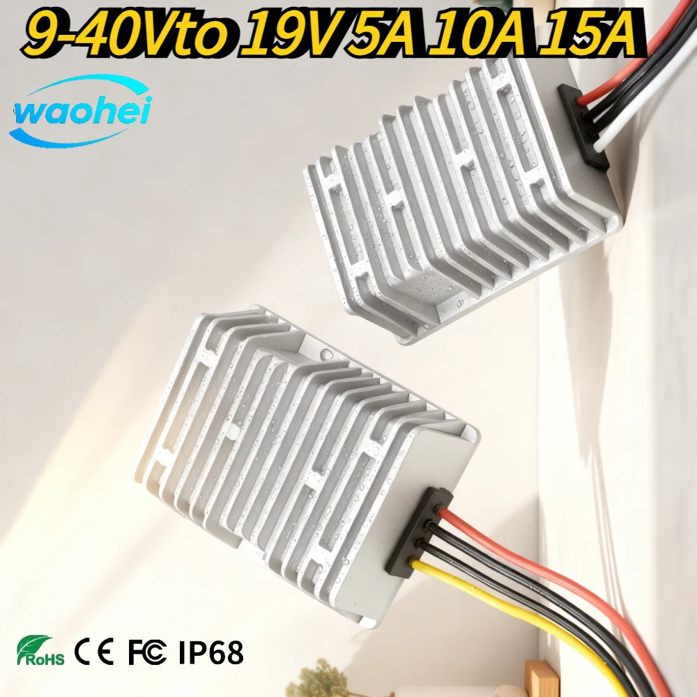 9-40V to 19V 5A 10A 15A DC DC Step Down Boost Power Converter 5A to 15A Voltage Stabilizer Boost Regulator Car Laptop Supply UL
9-40V to 19V 5A 10A 15A DC DC Step Down Boost Power Converter 5A to 15A Voltage Stabilizer Boost Regulator Car Laptop Supply UL