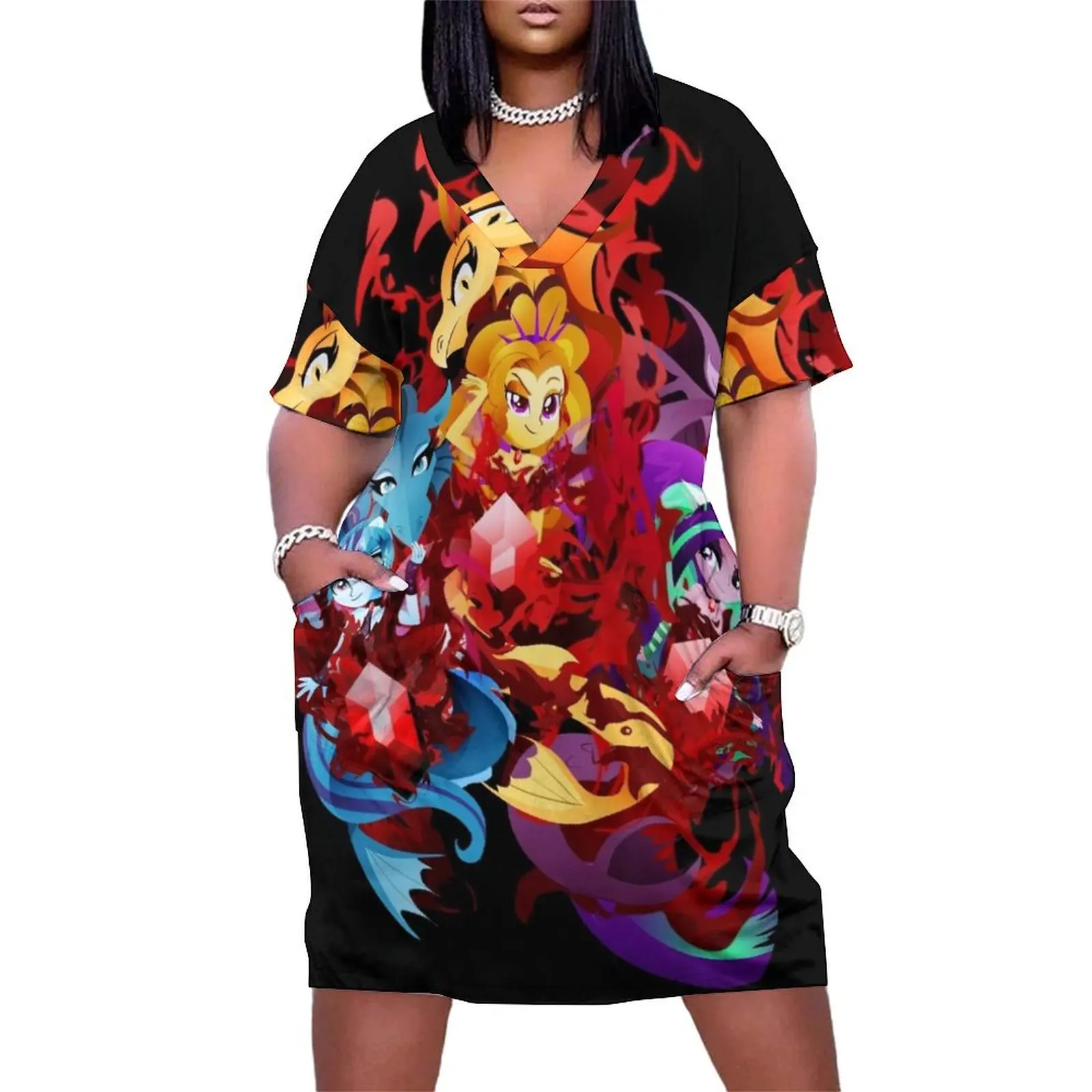 The Dazzlings Loose Pocket Dress summer dress womens 2025 Summer women's clothing
The Dazzlings Loose Pocket Dress summer dress womens 2025 Summer women's clothing