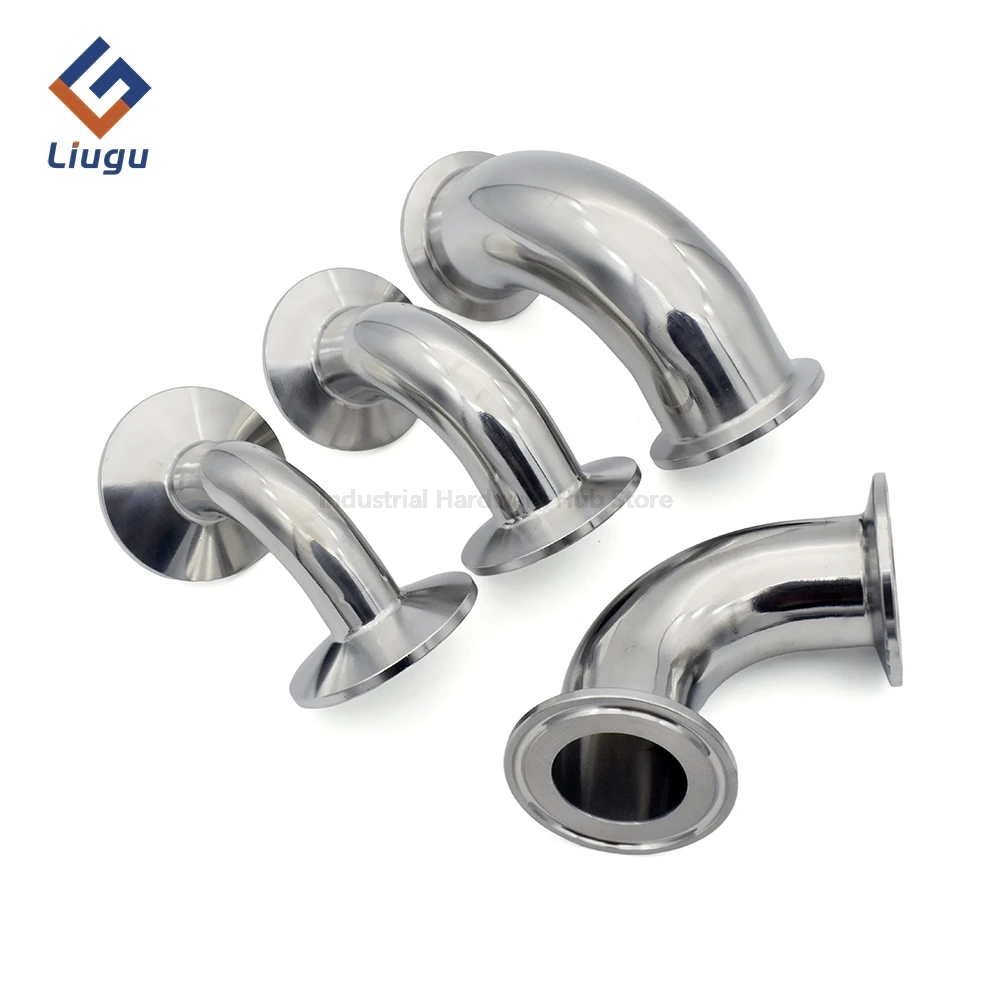 Tri Clamp 90° Elbow Sanitary 304/316 Stainless Steel, 3/4 "1" 2 "4" OD19/25/32/38-108mm Pipe Fitting Ferrule 50.5 64 77.5 119mm
Tri Clamp 90° Elbow Sanitary 304/316 Stainless Steel, 3/4 "1" 2 "4" OD19/25/32/38-108mm Pipe Fitting Ferrule 50.5 64 77.5 119mm
