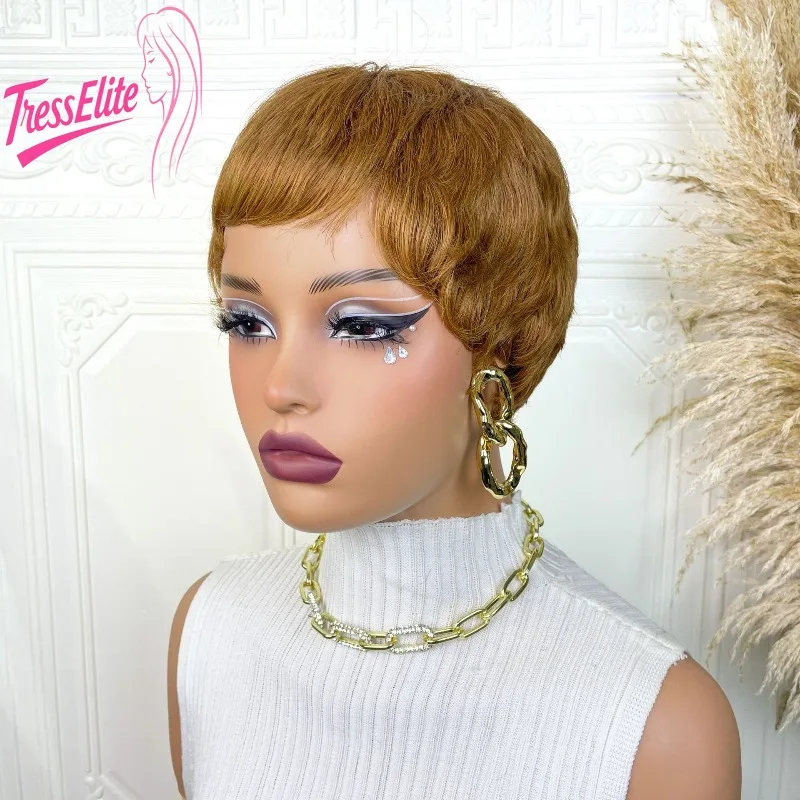 Hit Product 30# Women Short Human Hair Full Machine Wig Brazilian Virgin Remy 180% Density Glueless Daily Wear or Party Dates
Hit Product 30# Women Short Human Hair Full Machine Wig Brazilian Virgin Remy 180% Density Glueless Daily Wear or Party Dates