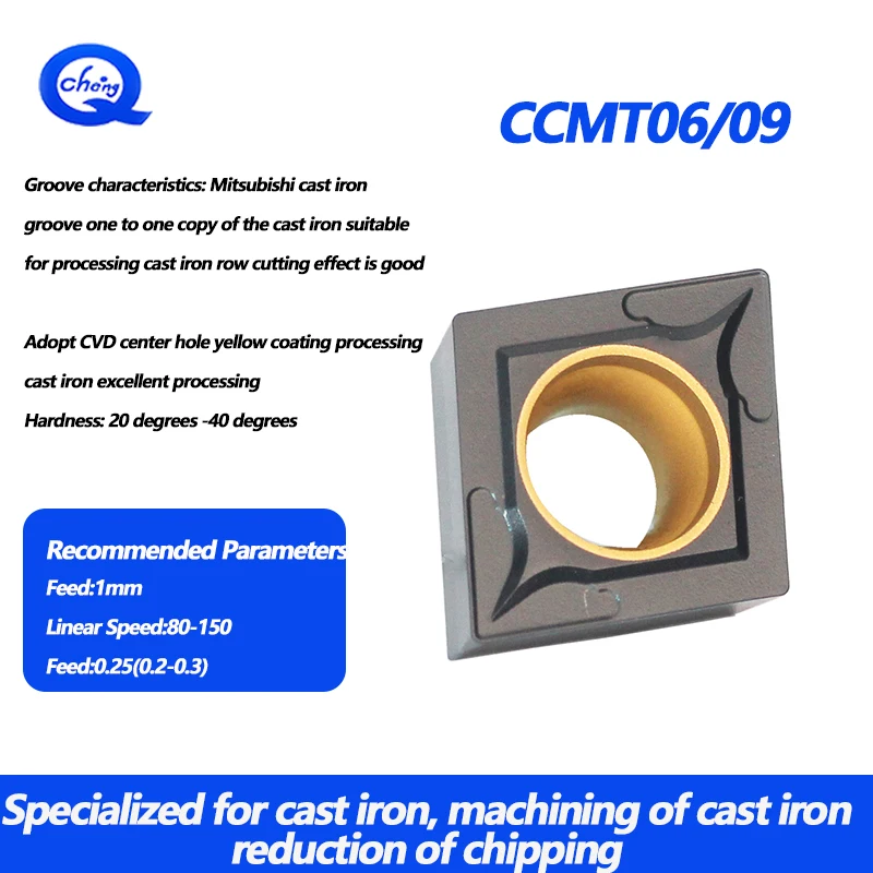 CCMT060204/09T30408 Diamond Internal Boring Insert Rough Boring Alloy Blade CNC Lathe Tool For Machining Steel And Cast Iron
CCMT060204/09T30408 Diamond Internal Boring Insert Rough Boring Alloy Blade CNC Lathe Tool For Machining Steel And Cast Iron