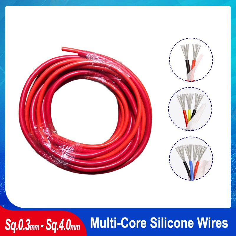 1~10m Red Multi-Core Silicone Wire Sq 0.3/0.5/0.75/1/1.5/2/2.5/4/6mm 450/750V High Temperature Resistant Tinned Copper Cable
1~10m Red Multi-Core Silicone Wire Sq 0.3/0.5/0.75/1/1.5/2/2.5/4/6mm 450/750V High Temperature Resistant Tinned Copper Cable