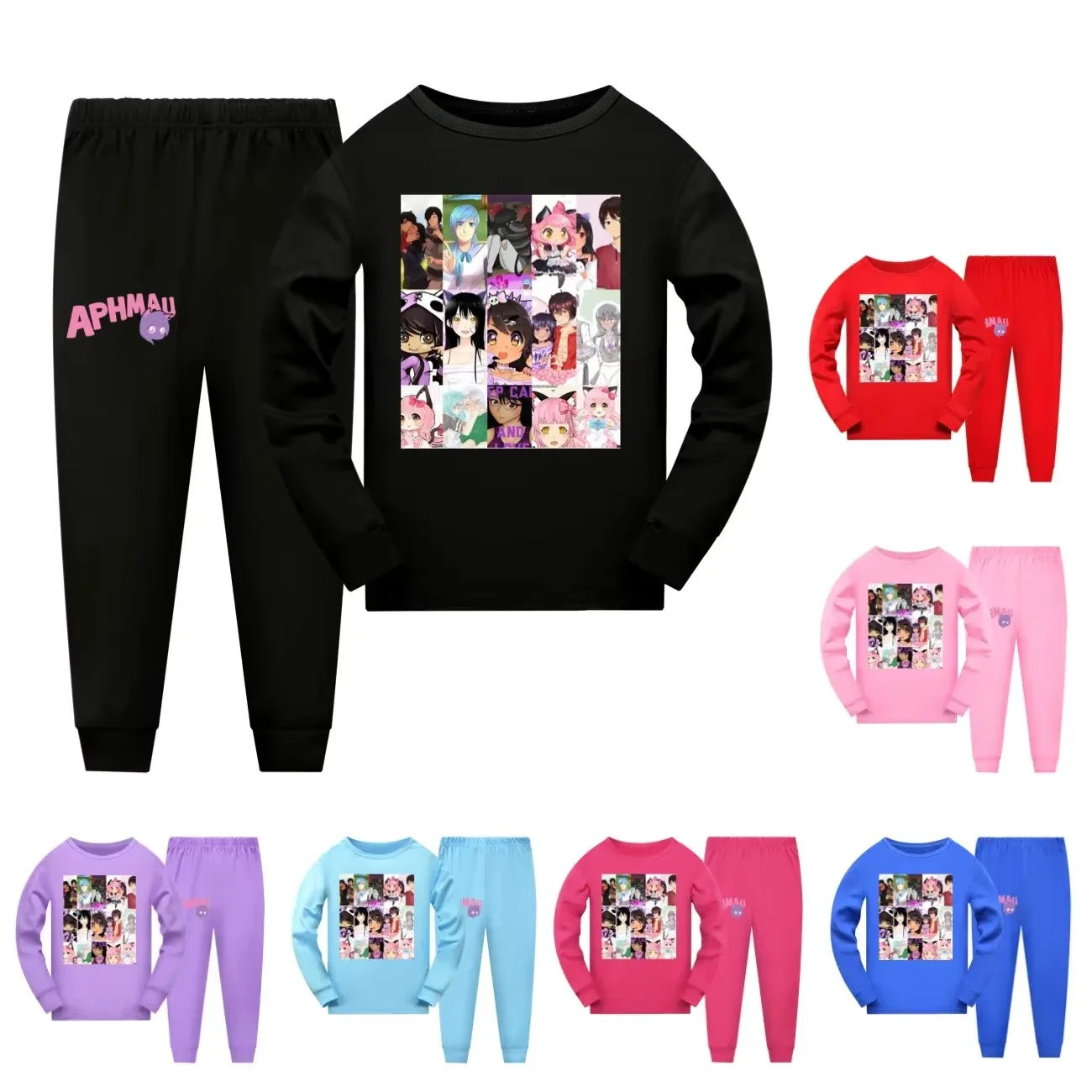 Novely APHMAU Cat Aaron Lycan Costume Kids Long Sleeve Pyjamas Baby Girls Cartoon Pajama Sets Teenager Boys Leisure Sleepwear
Novely APHMAU Cat Aaron Lycan Costume Kids Long Sleeve Pyjamas Baby Girls Cartoon Pajama Sets Teenager Boys Leisure Sleepwear