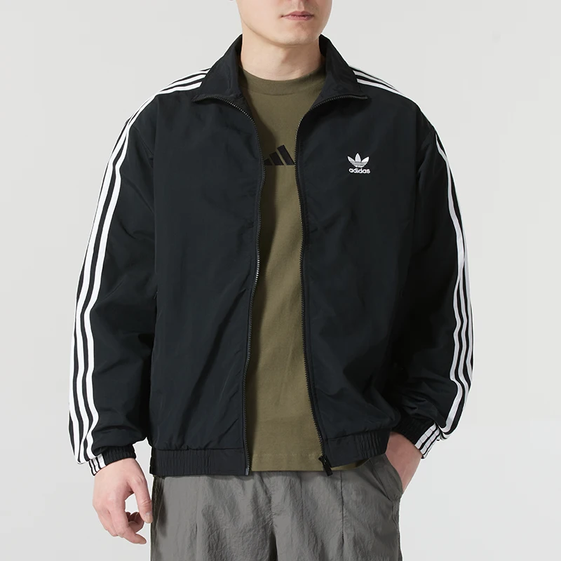 Adidas (Adidas) Trefoil Couple Jacket Retro Waffle Men's and Women's Sports Slim Fit Stand Collar Jacket Kb2466
Adidas (Adidas) Trefoil Couple Jacket Retro Waffle Men's and Women's Sports Slim Fit Stand Collar Jacket Kb2466