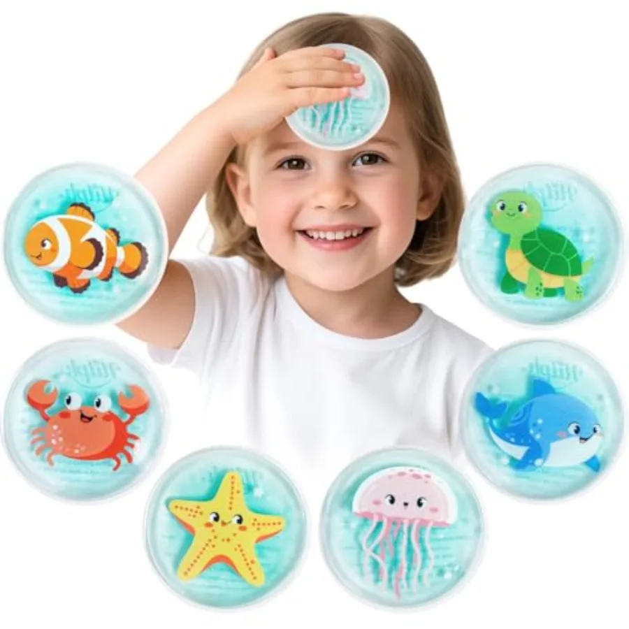 Ice Packs for Boo Boos, 6 Pcs Small Gel Ice Packs for Injuries Reusable for Baby Toddlers with Ocean Theme, Mini Hot Cold Compr
Ice Packs for Boo Boos, 6 Pcs Small Gel Ice Packs for Injuries Reusable for Baby Toddlers with Ocean Theme, Mini Hot Cold Compr