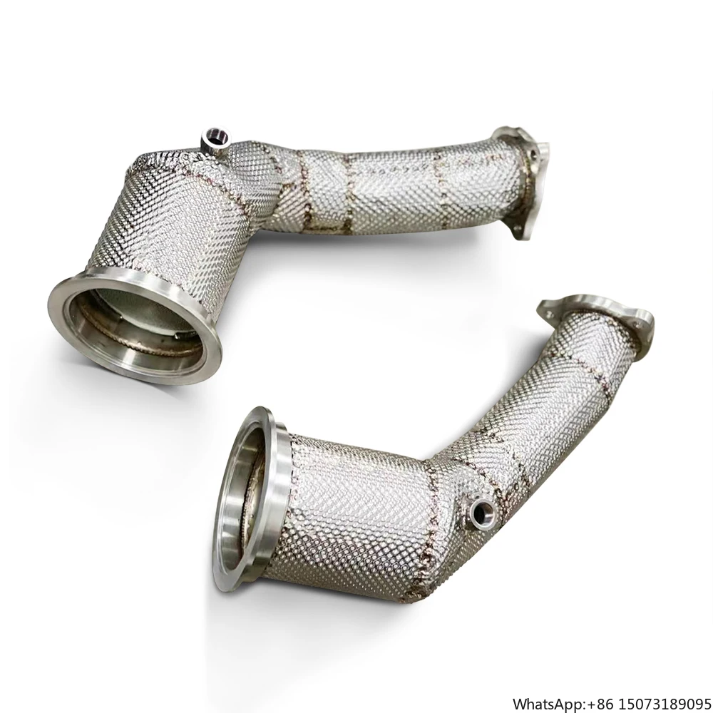 For RS5 2.9T 2019-2022 High Performance 304 Stainless Steel High Flow Catted Drain Pipe Catalyst Exhaust Drain Pipe
For RS5 2.9T 2019-2022 High Performance 304 Stainless Steel High Flow Catted Drain Pipe Catalyst Exhaust Drain Pipe
