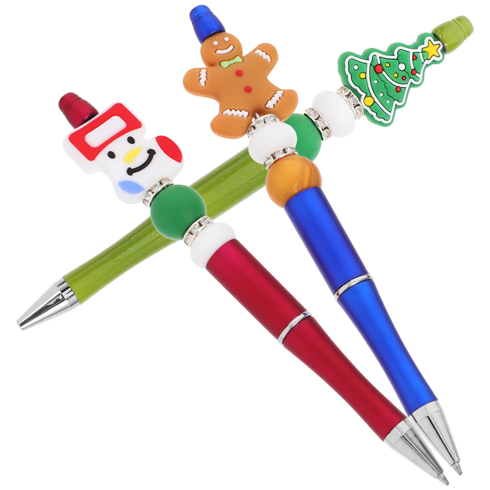 3 Pcs Christmas Ballpoint Pen Pens Bulk Suite Focal Beads Plastic Silica Gel Beadable Office Snowman Lovely Shaped
3 Pcs Christmas Ballpoint Pen Pens Bulk Suite Focal Beads Plastic Silica Gel Beadable Office Snowman Lovely Shaped