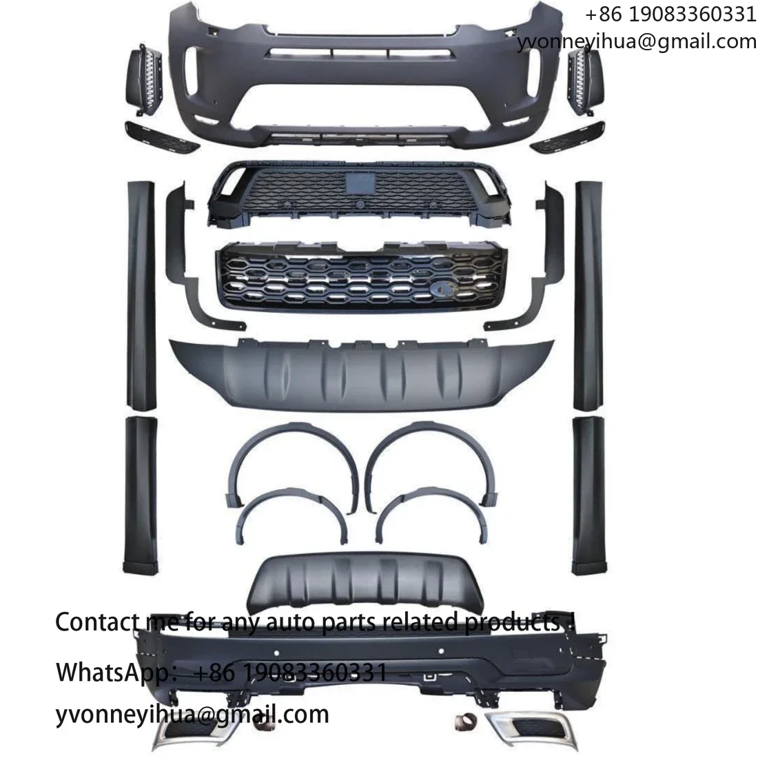 Hot Sale Discovery Sport Body Kit Upgrade To Front Rear Bumper Kit 2013-2019 Up To 2020
Hot Sale Discovery Sport Body Kit Upgrade To Front Rear Bumper Kit 2013-2019 Up To 2020