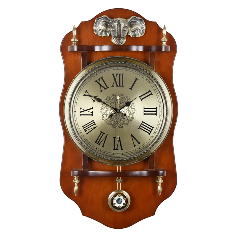 European wooden living room wall clock household American creative large fashion retro antique clock
European wooden living room wall clock household American creative large fashion retro antique clock
