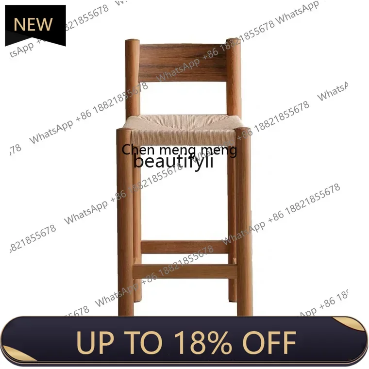 P178 Chinese Ancient Style Kitchen Island Dining Chair Household Rattan Solid Wood Bar Stool High Stool Silent Style
P178 Chinese Ancient Style Kitchen Island Dining Chair Household Rattan Solid Wood Bar Stool High Stool Silent Style