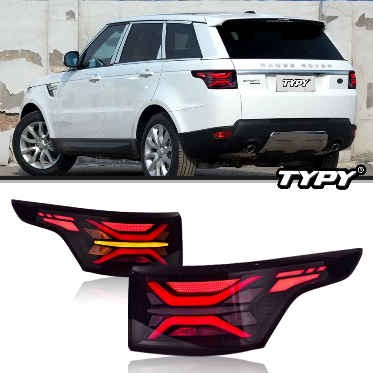 TYPY Car Lights For Range Rover Sport Taillight 2014-2022 LED Tail Lights Daytime Running Light Turn Signal Plug Play
TYPY Car Lights For Range Rover Sport Taillight 2014-2022 LED Tail Lights Daytime Running Light Turn Signal Plug Play