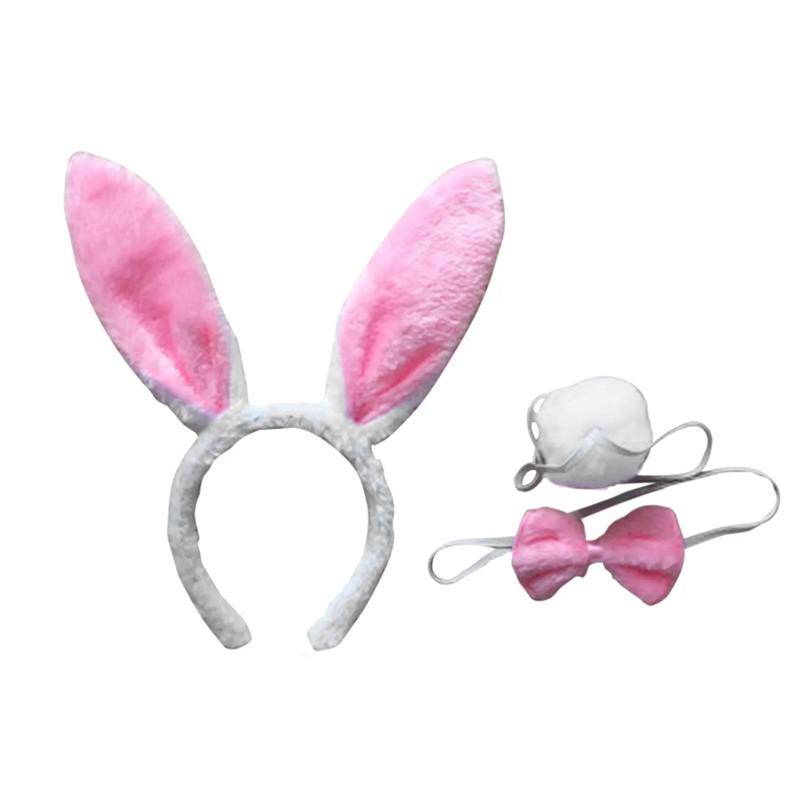 Premium Bunny Headband Set with Pink White Ears Tail Bow Tie Ideal for Rabbit Costume Cosplay Party Wear
Premium Bunny Headband Set with Pink White Ears Tail Bow Tie Ideal for Rabbit Costume Cosplay Party Wear