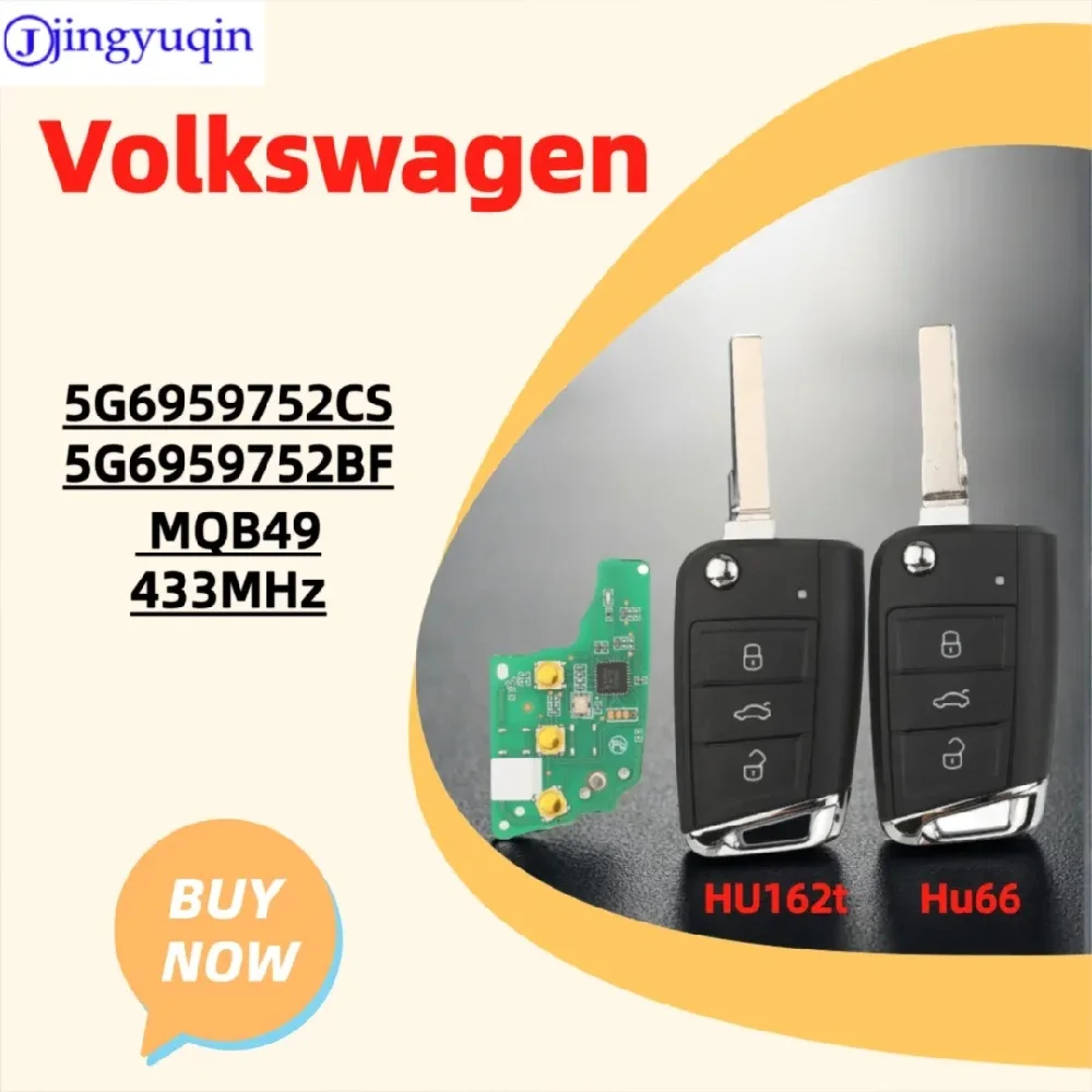 jingyuqin MQB49/5C Chip 433MHz 5G6959752CS/BF Hu162t/Hu66 Blade For VW Tiguan Transporter Caravelle Multivan Jetta 2019-2021
jingyuqin MQB49/5C Chip 433MHz 5G6959752CS/BF Hu162t/Hu66 Blade For VW Tiguan Transporter Caravelle Multivan Jetta 2019-2021